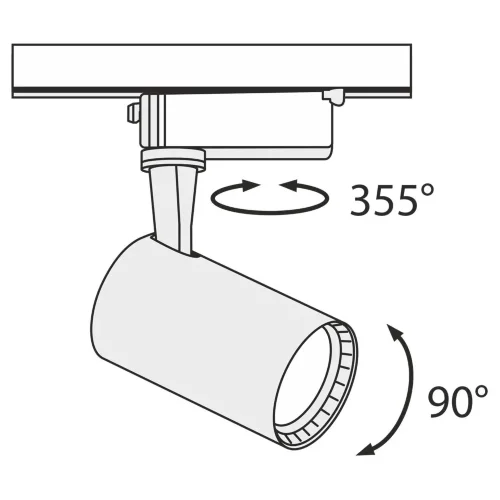 Трековый светильник Vuoro Unity  3000K 6Вт (Белый) - фото 2