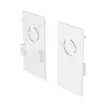 Заглушка торцевая 2 шт. Exility накладной белый (Белый) TRA034EC-41W - фото