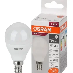 Лампа светодиодная LV 10SW/4000K (=75W) E14 | LED Value 2Y | Шарик | - OSRAM