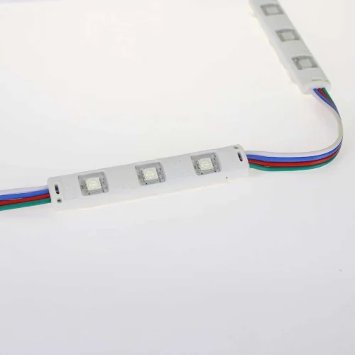Светодиодный модуль линейный 5050-3 MOD45 (0,72W, 12V, RGB) - фото I
