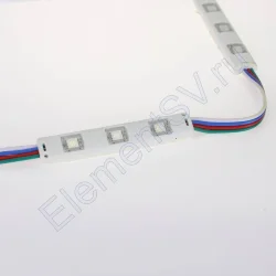 Светодиодный модуль линейный 5050-3 MOD45 (0,72W, 12V, RGB)
