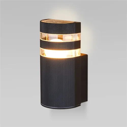 Настенный уличный светильник 1444 Techno черный IP54 1444 Techno черный - фото