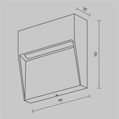 Подсветка для лестниц Mane 3000K 3Вт IP 54 (Черный) - фото 2