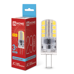 Лампа светодиодная LED-JC 3Вт 12В G4 6500К 290Лм IN HOME