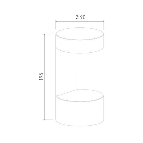 Уличный настенный светодиодный светильник Nimbus IP54 1540 TECHNO LED белый - фото 5
