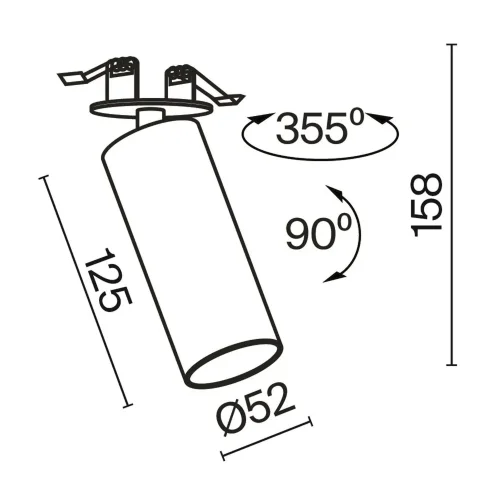Встраиваемый светильник FOCUS LED 12Вт 3000К (Белый) - фото 11