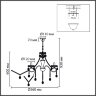 Люстра потолочная «LUMION» 8346/5, серия: LUINA (крепление на крюк). Фото 3.