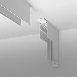 Slim Magnetic Коннектор угловой внутренний для накладного шинопровода (белый) 85091/00 85091/00 (061238)