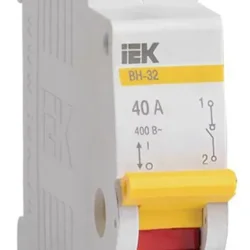 Выключатель нагрузки (мини-рубильник) 1п 40А ВН-32 KARAT IEK MNV10-1-040