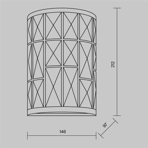 Настенный светильник (бра) Gelid E27х1 60Вт (Хром) - фото
