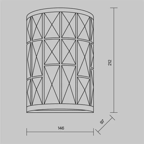 Настенный светильник (бра) Gelid E27х1 60Вт (Хром) - фото 3