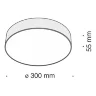 Потолочный светильник C032CL-L43W4K - 35 Вт LED (Белый) C032CL-L43W4K - фото 3