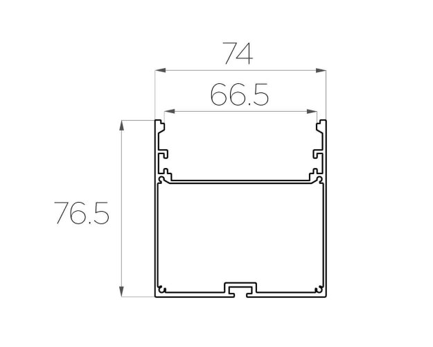 Профиль накладной алюминиевый LC-LP-7774-2 Anod - фото 2