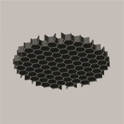Антибликовая решётка ⌀45мм (Черный) HoneyComb-D45