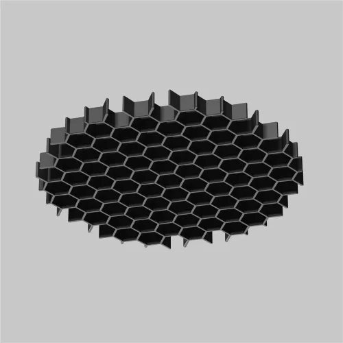 Антибликовая решётка ⌀45мм (Черный) HoneyComb-D45 - фото 5