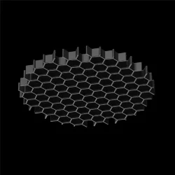 Антибликовая решётка ⌀45мм (Черный) HoneyComb-D45