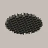 Антибликовая решётка ⌀45мм (Черный) HoneyComb-D45 - фото 2
