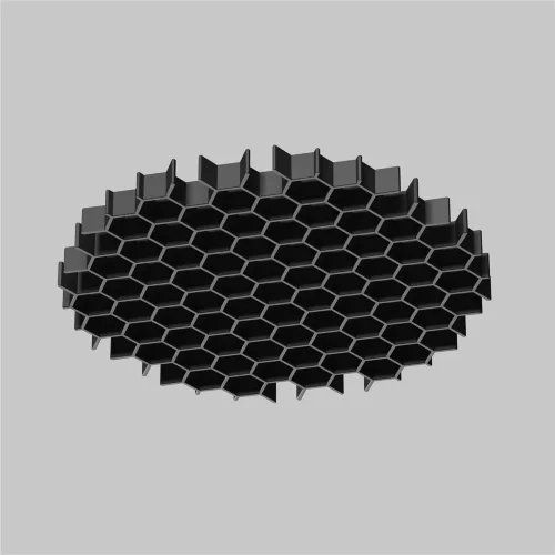 Антибликовая решётка ⌀45мм (Черный) HoneyComb-D45 - фото 5