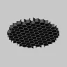 Антибликовая решётка ⌀45мм (Черный) HoneyComb-D45 - фото 5