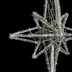 Макушка &amp;#171;Роза Ветров&amp;#187; 100 см, Белая, 220В