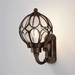 Настенный светильник (бра) Via E27х1 60Вт IP 44 (Золото Антик)