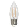 LED-C35-9W-3000K-E27-CL-DIM GLA01TR Лампа светодиодная диммируемая, Форма свеча, прозрачная, Серия Air, Теплый белый свет 3000K. - фото 1