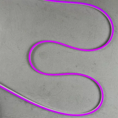 Односторонний Гибкий Неон 6х12мм Фиолетовый 12В, IP65. Фото 4.