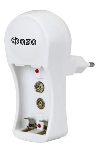 Устройство зарядное B-50 Ni-Cd/Ni-MH (2хAA/2хAAA/1х9В 'Крона') индикатор зарядки складывающ. вилка ФАZА 2858726 - фото