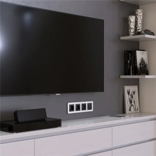 Рамка из металла на 4 поста Platinum алюминий W0042606 - фото 4