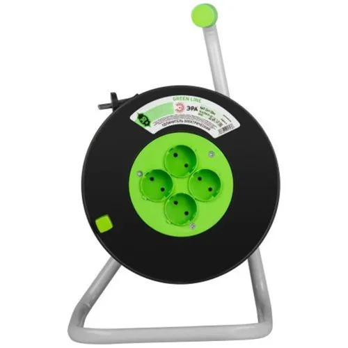 Удлинитель на пластик. катушке 4х30м без заземл. KAT-2x1-30m Greenline ПВС 2х1 Эра Б0065105 - фото 2