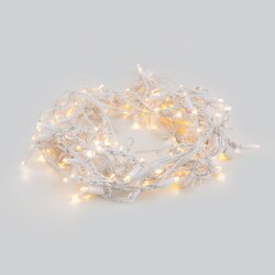 Праздничная гирлянда бахрома теплый белый с эффектом мерцания 3*0,6 м IP65 100-101 (056076)