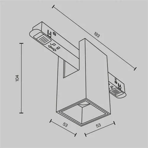 Трековый светильник Альфа / Alfa Exility 3000K 7Вт 50° (Черный) TR121-2-7W3K-BS - фото 2