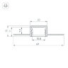Профиль SL-LINIA20-FANTOM-2000 ANOD (Arlight, Алюминий) 049030 - фото 3