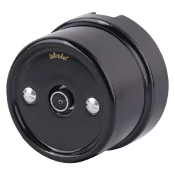 ТВ розетка  черный Ретро W5683008