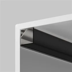 Рассеиватель для профиля 16×16 (Угол, Чёрный, 2 м), ALM-1616S-B-DF-2M 642028 (Черный)