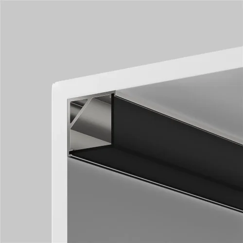 Рассеиватель для профиля 16×16 (Угол, Чёрный, 2 м), ALM-1616S-B-DF-2M 642028 (Черный) - фото 4