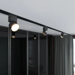 Трековый светильник для однофазного шинопровода Impact чёрный матовый/золото 10 Вт 4200K 85514/01 (062873)