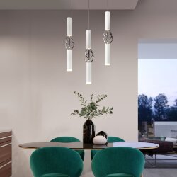 Подвесной светодиодный светильник 50191/1 LED белый/хром (049108)