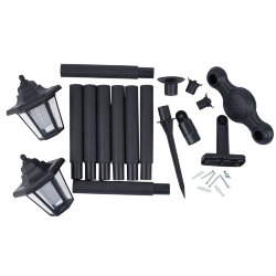 USL-S-188-PM1500 RETRO Садовый светильник на солнечной батарее Ретро, 2 светодиода, Белый свет, 1xАА Ni-Mh аккумулятор в-к, IP44, TM Uniel