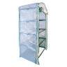 UGH-R20 H160 GREEN-WHITE Парник-стеллаж для рассады, 4 полки, 70x50x160см, Металлическая труба в ПВХ, цвет зеленый, Тент из армированного полиэтилена 135г-м2, цвет сетки белый, TM ФитоЛето - фото 3