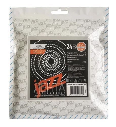 Лента светодиодная PLS 2835/168-24В 4000К IP20 (уп.5м) JazzWay 5015753 - фото
