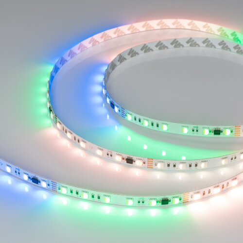 Светодиодная лента DMX-B60-10mm 24V RGBW-PX6 (18 W/m, IP20, 5060, 5m) (Arlight) - фото 1