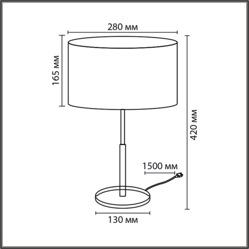 Настольная лампа «LUMION» 8358/1T, серия: IRISA. Фото 3.