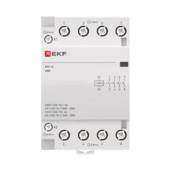 Контактор модульный КМ 16А 4NО (3 мод.) EKF km-3-16-40