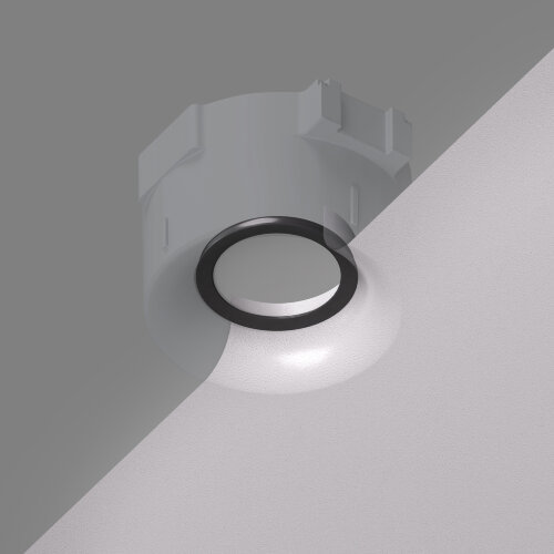 DK2085-BK Фиксирующее кольцо для светильников серии INVIZ DK2080-WH, DK2081-WH, черное, ABS-пластик.