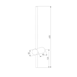 Светильник настенный светодиодный Cane LED MRL LED 1115 белый (058237)
