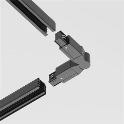 Коннектор поворотный шарнирный Trinity черный (Черный)