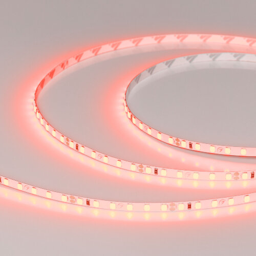 Светодиодная лента RT-A120-5mm 24V Red (9.6 W/m, IP20, 2835, 5m) (Arlight, 9.6 Вт/м, IP20) 015657(2) - фото