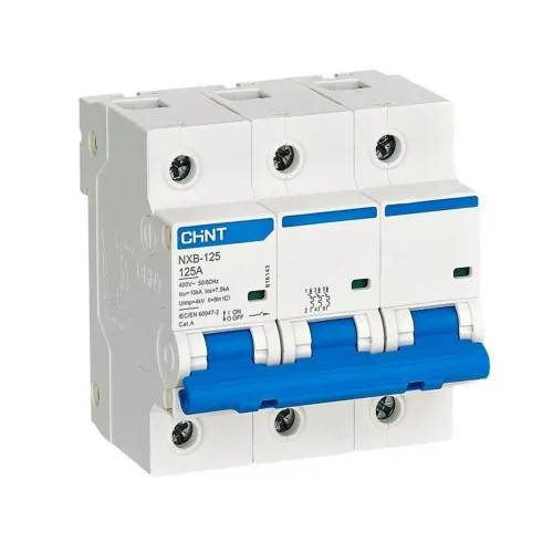 Выключатель автоматический модульный 3п C 63А 10кА NXB-125 (R) CHINT 816137 - фото