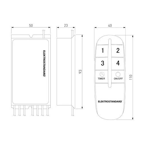 Пульт управления с 4-канальным контроллером (радио) Y8 - фото 6